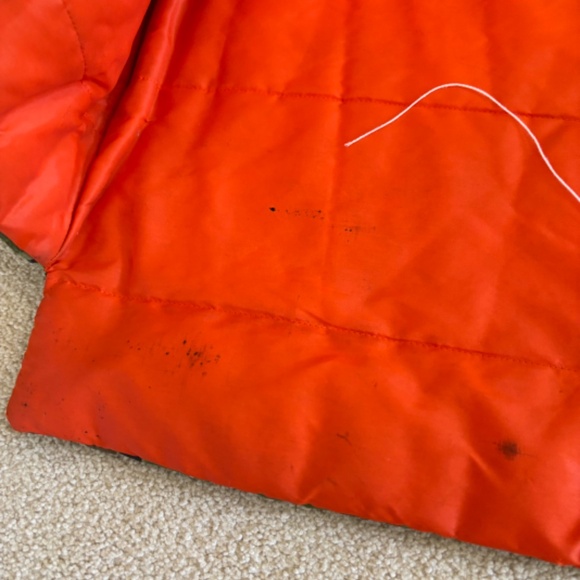 Vintage Duck Camo & Orange Reversible Vest LARGE - Picture 2 of 4